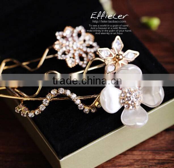 high quality well polished colorful plastic ABS rose flower straight hole sew on pearl