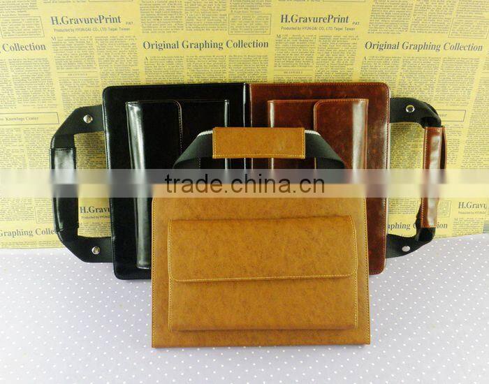 business messager flip bag wallet case for ipad air ipad pro with card pocket wholesale