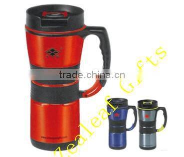 160Z Double Wall Stainless Steel Travel Mug With a clip on Handle