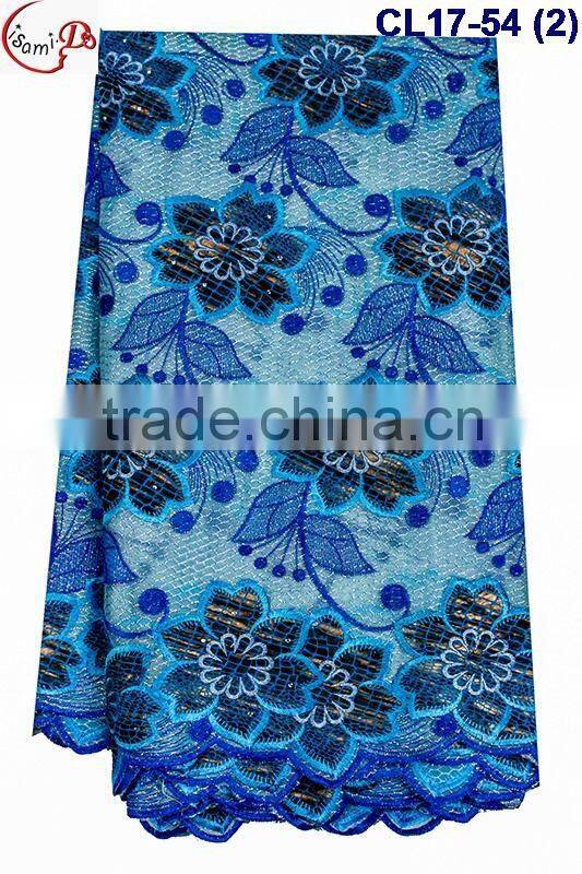 CL17-54 multicolor wonderful flower pattern Organza lace for Halloween dress french lace fabric