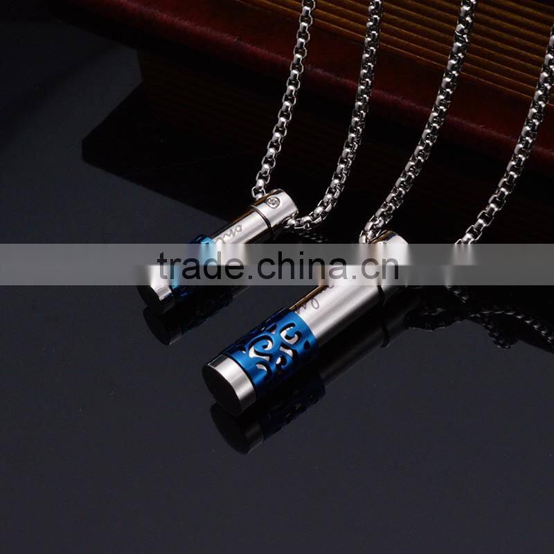 Wholesale women multicolor aroma pendant for essential oil in 316L stainless steel perfume pendant