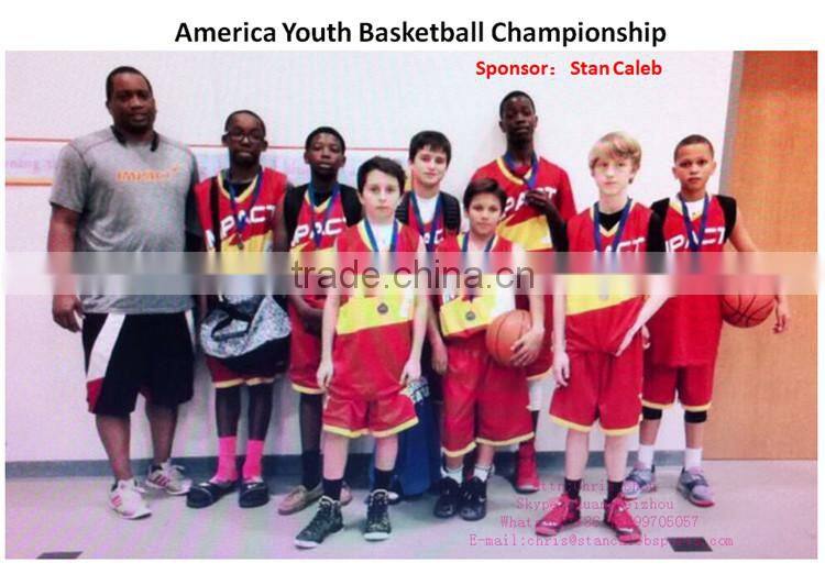 Stan Caleb Professional custom cheap Full Sublimation reversible basketball jersey/basketball uniform design