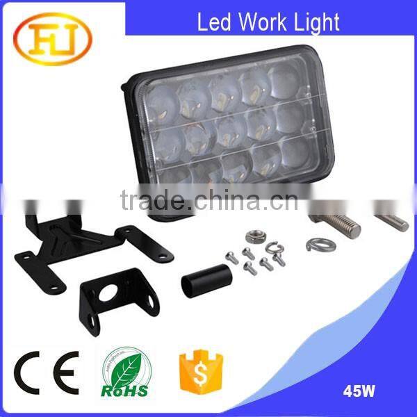 45w led work light 12v work led light high power cob led work light