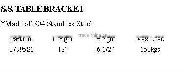 Stainless steel Polished Folding Shelf Table Bracket