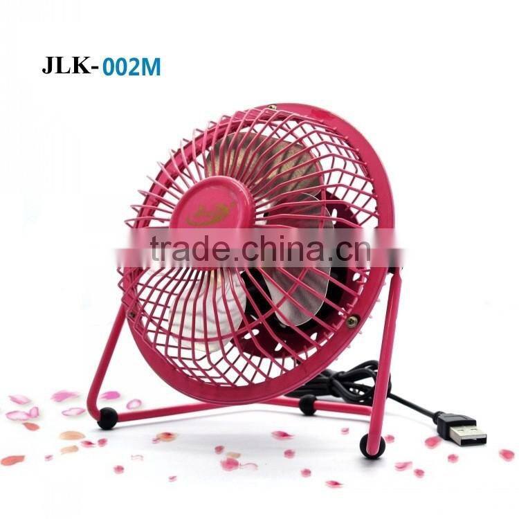 USB mini desk cooler fan quietness metal computer laptop PC plug charge fans