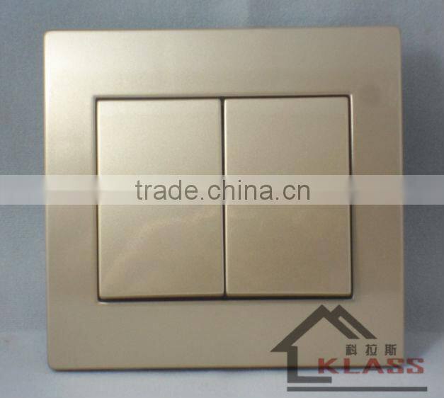 top quality europe style 2 gang switch