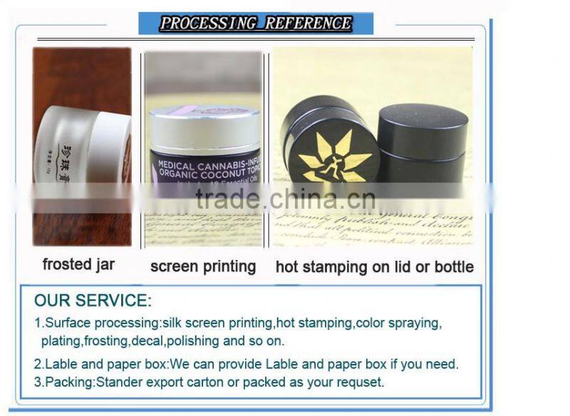 Personal Care Industrial Use glass Cream Jar