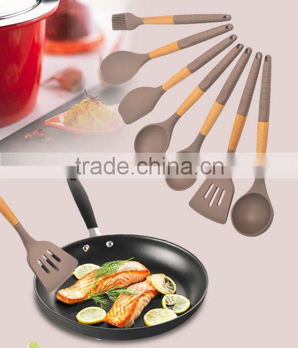 FDA LFGB Food Grade Wholesale Silicone Personalized Kitchen Utensil Set Modern Baking Cooking Tools Best Selling Products