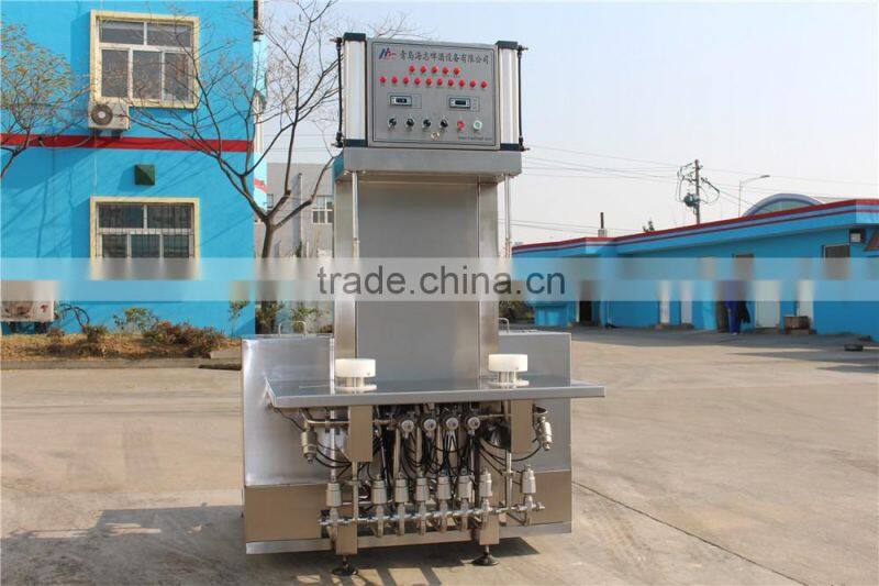 China high quality two heads beer keg cleaning machine