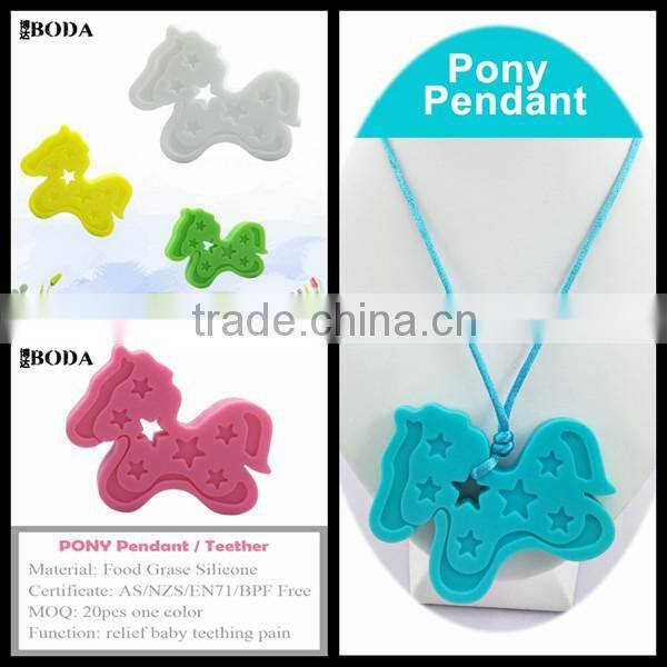 Manufacturer price Fan for baby silicone teething necklace