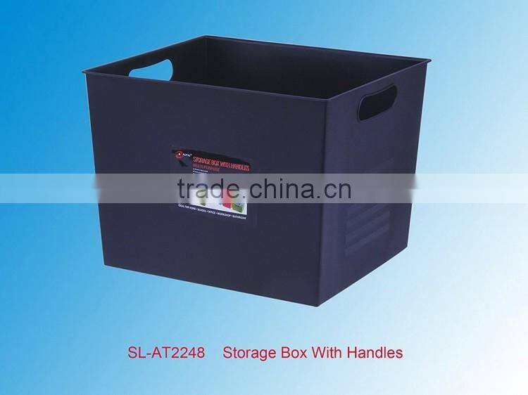 High Quantity 16L Plastic Storage Bucket W Handles In Black