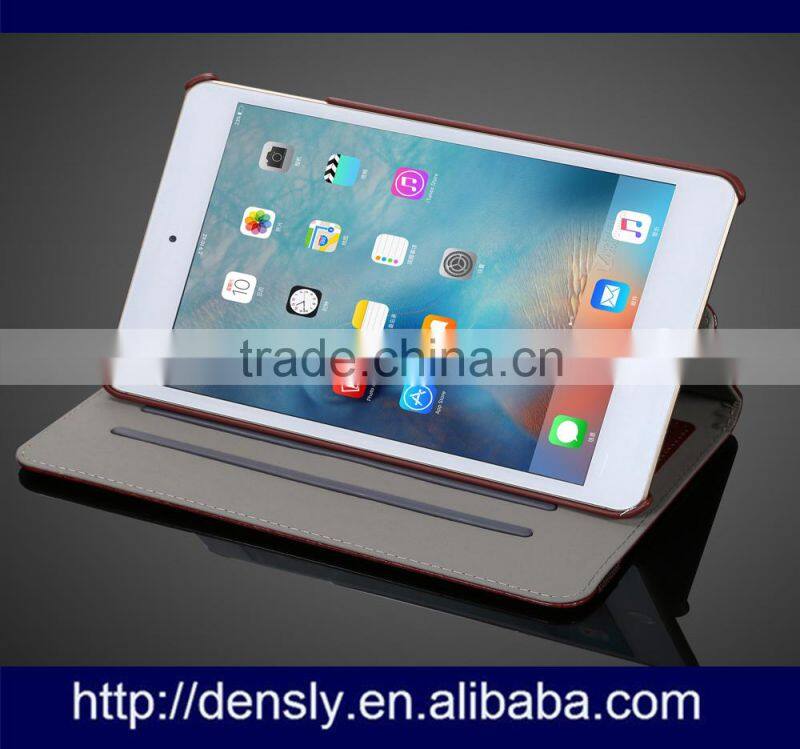 New 2015 Folded ptotective case for ipad mini 4 360 Degree Rotating stand leather case For Apple iPad mini 4