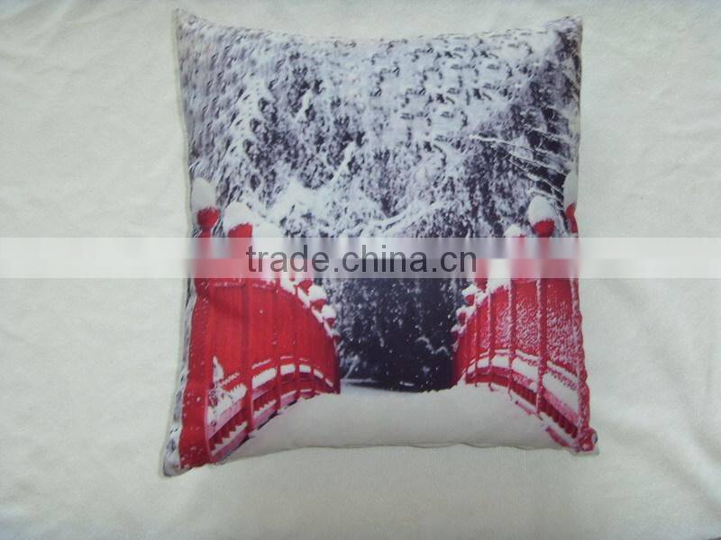 Christmas Red Bird Photo Print Cushion Covers