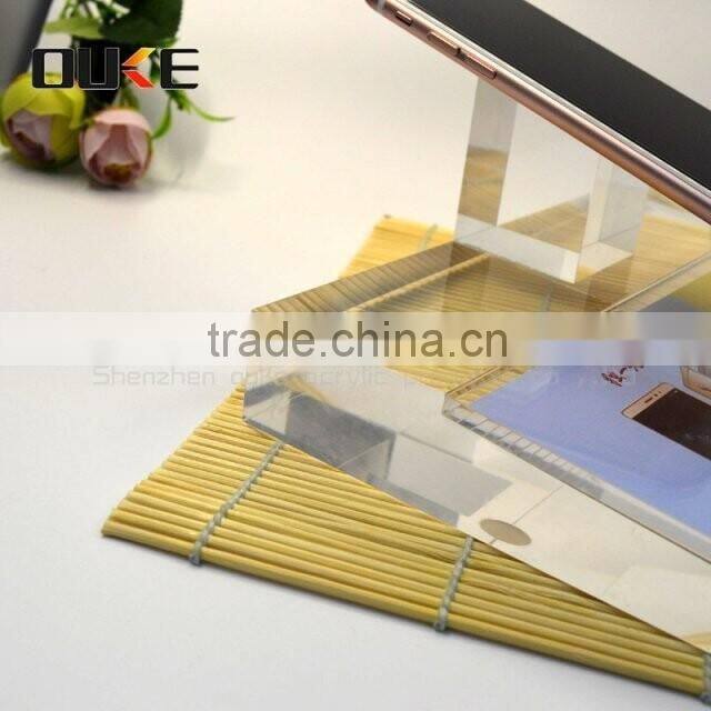 handmade clear acrylic mobile phone holder for wholesale