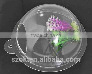 customized clear acrylic round shape wall hanging fish tank factory promotion
