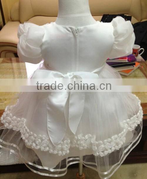 Elegant White 18 Months Baby Dress Hairband Free 18 Months Baby Dress