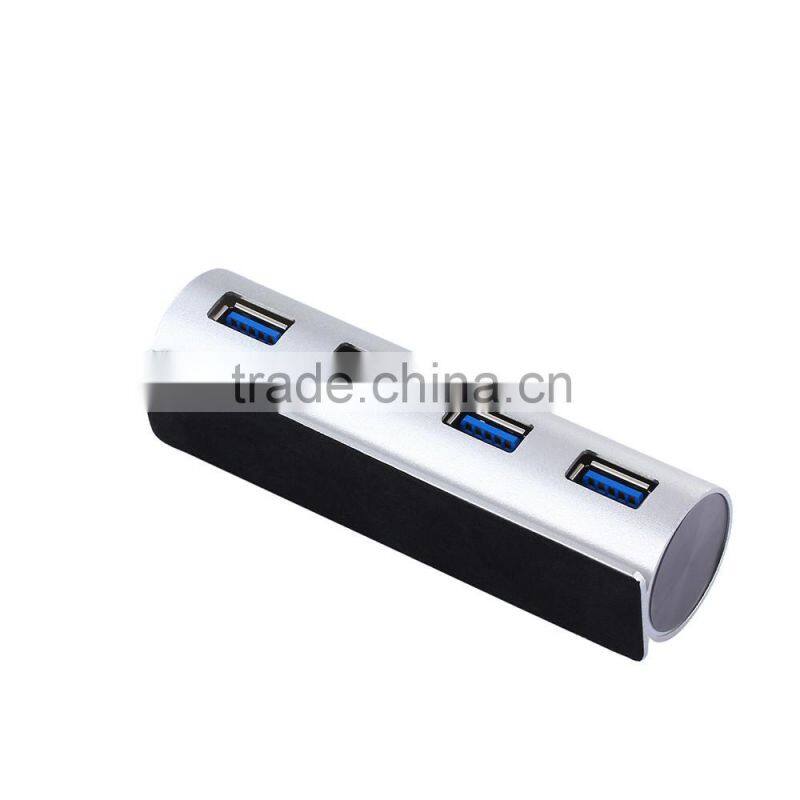 High Performance usb-c hub, Type C change to 4 port usb 3.0 hub with LED light