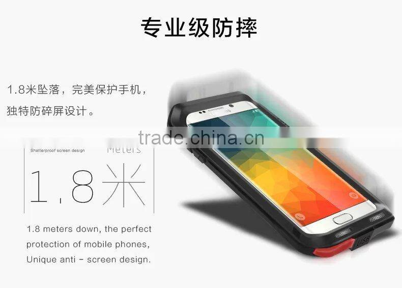 Hotsale For Galaxy S6 Edge Metal Case Luxury Aluminum Love Mei Case For Samsung Galaxy S6 Edge G9250 Phone Cover