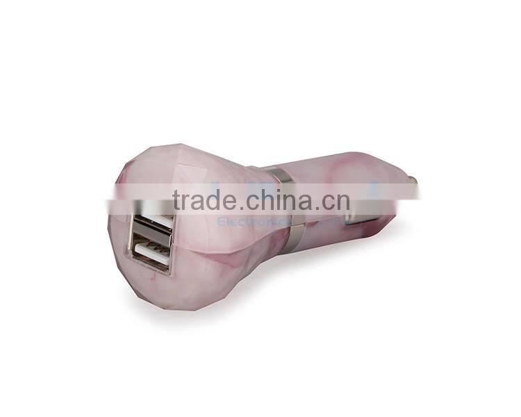 High Quality Safety hammer Car Charger Micro Auto Universal Dual USB For iPad iPhone 5V 3.1A Mini Adapter car charger