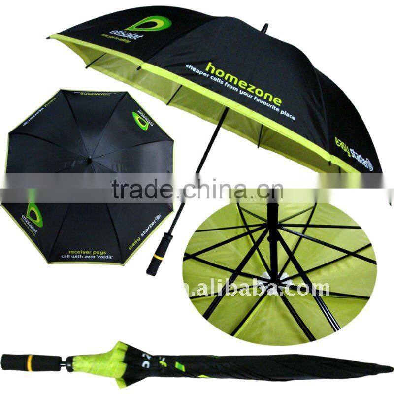 UV protection advertising big golf umbrella