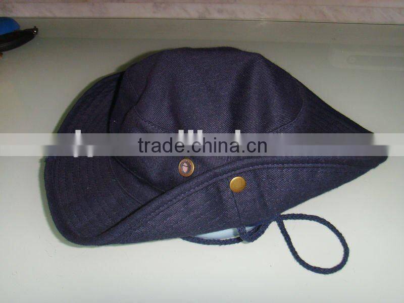 Foldable fisherman hat with Neckband,safari hat,bucket hat