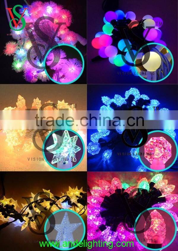 High quality IP 65 waterproof RGB chain led string ball light for party and wedding decoration