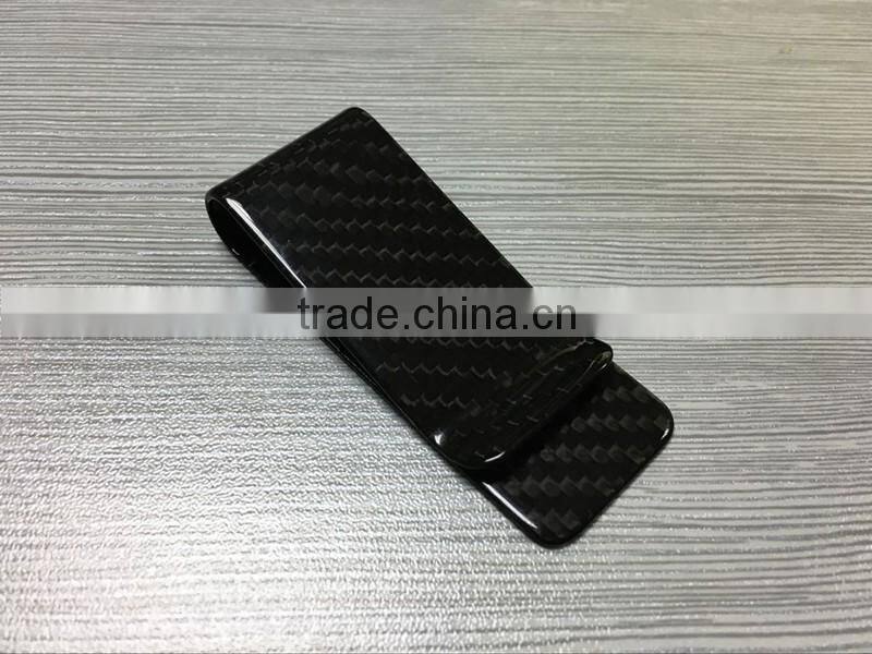 Carbon fiber card holder and money clip from Shenzhen Suppier