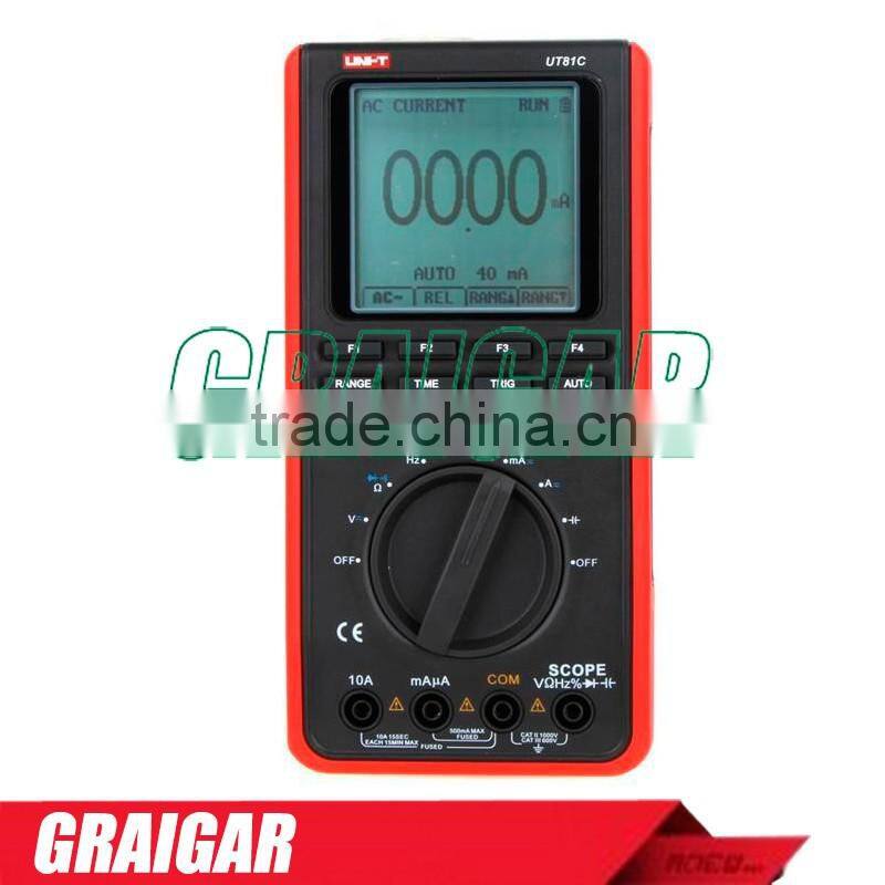 UNI-T UT81C 16MHz 80MS/s Real-Time Sample Rate Handheld Scopemeter Oscilloscope Digital Multimeter with Capacitance Measurement