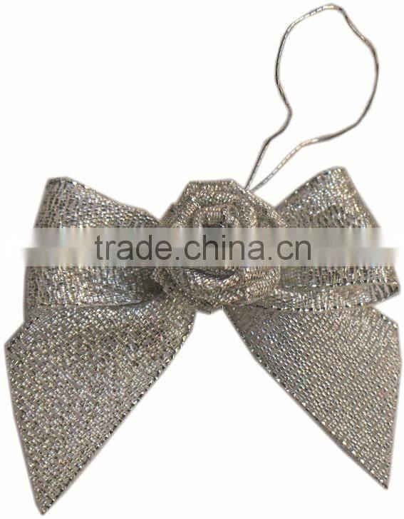 Elastic Satin Ribbon Bow for Perfume Pre Made Bows Perfume Packing Wedding Decor.