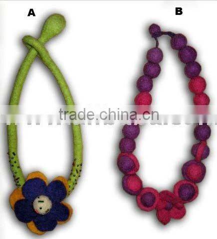 Felt Ball Necklace
