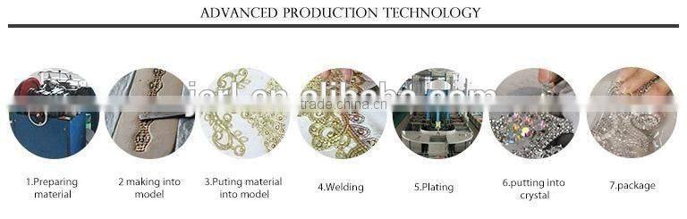 Factory Direct Sale Neoteric Design Flat Back Rhinestone Lace Sewed on Garment,Bags