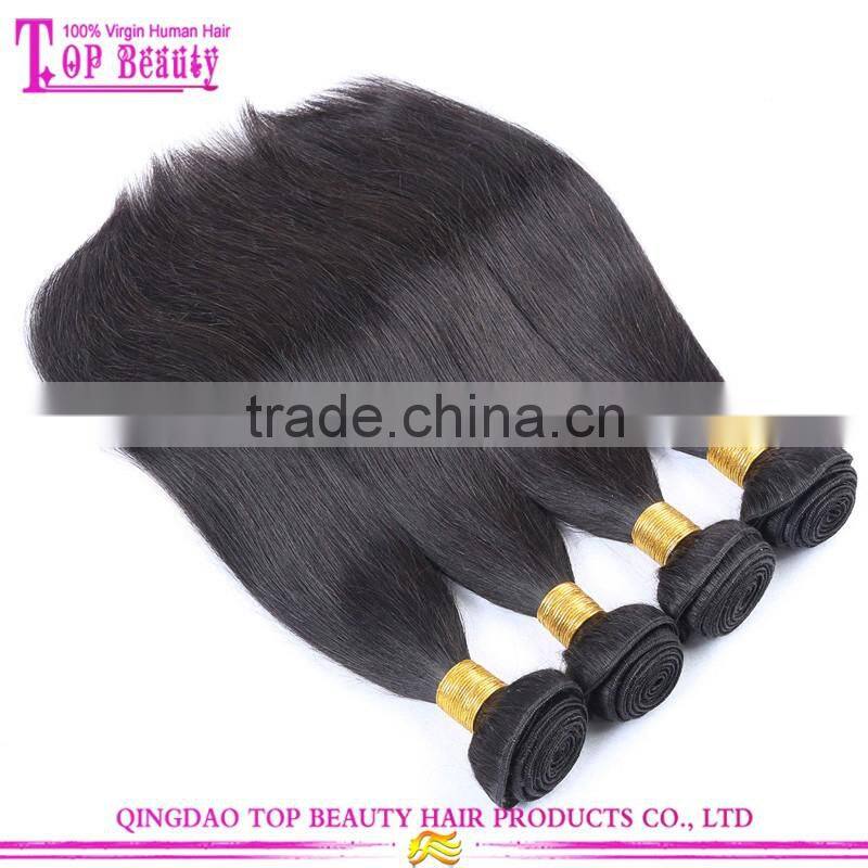 Raw Unprocessed Straight Virgin Peruvian Hair 100% Remy Hair Bundles 7A Peruvian Virgin Straight Hair