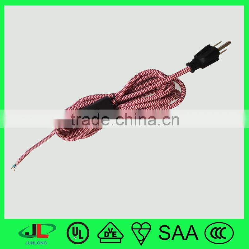 Textile power cord 2mm for sale,braiding cord ,electrical wire