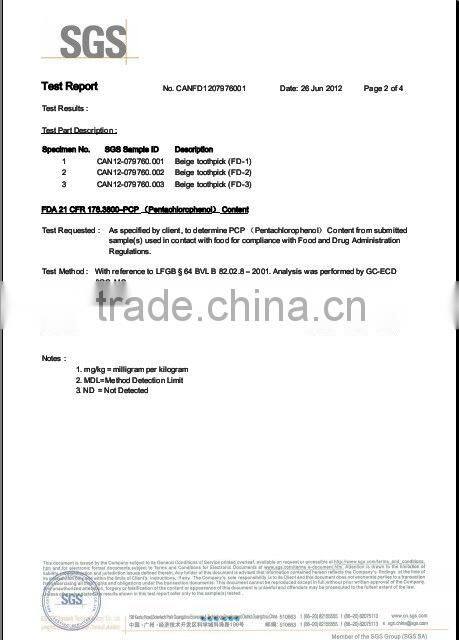 Nature 4.8mm carbonized Tianxue Chopsticks