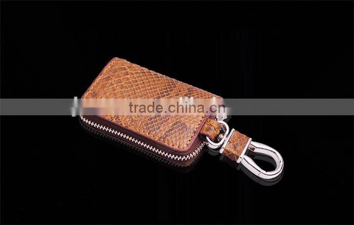 Custom Size Color Genuine Python Leather Car Key Case Handy Key Holder