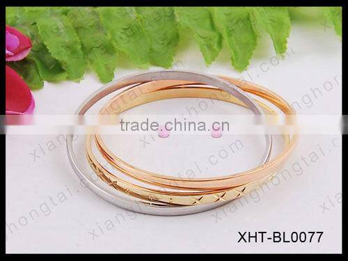 Stainless Steel IP Gold Bangles, Top Quality