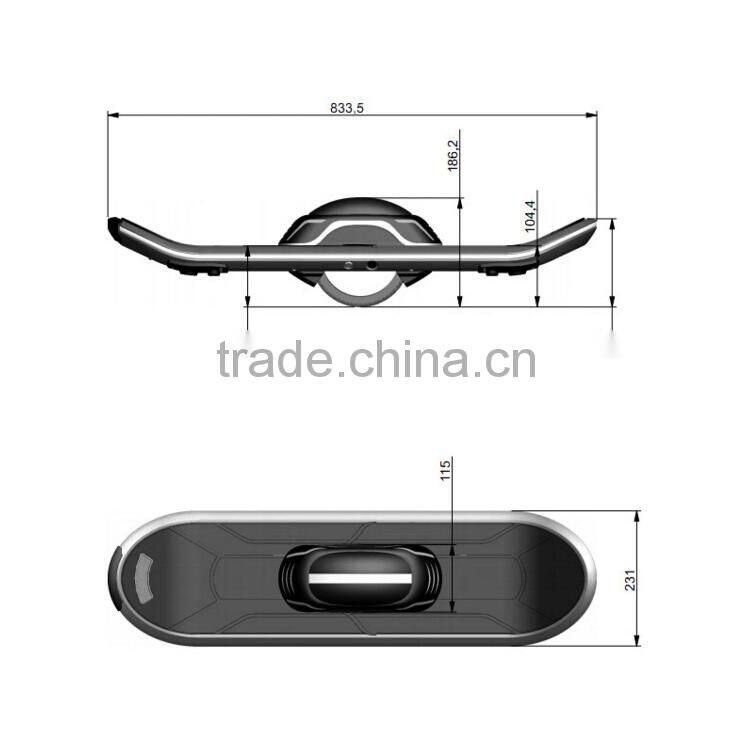 2016 Shenzhen factory bluetooth speaker one wheel electric scooter one wheel skating scooter one wheel hoverboard