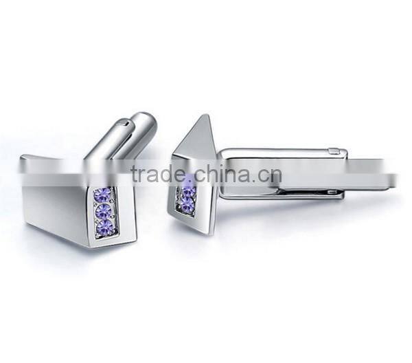 Europe unique design cufflinks silver diamond wedding cuff links for mens shirts