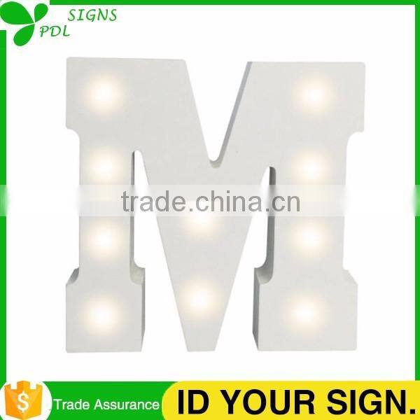 Decorative Wood Marquee Light Letters
