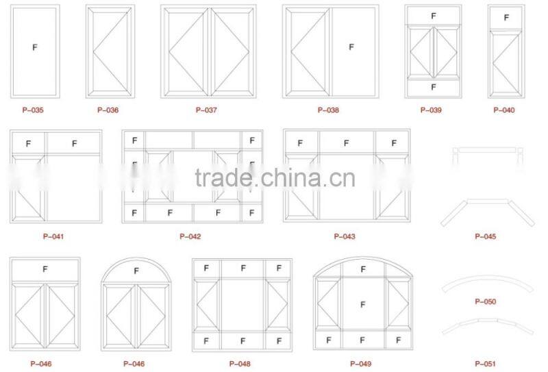 Aluminium alloy 304L bridge insulation swing window