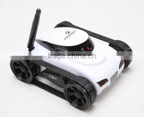Mini i-Spy 4CH RC Tank WiFi FTV Car Android/IOS Controled WiFi Camera Remote Control Tank