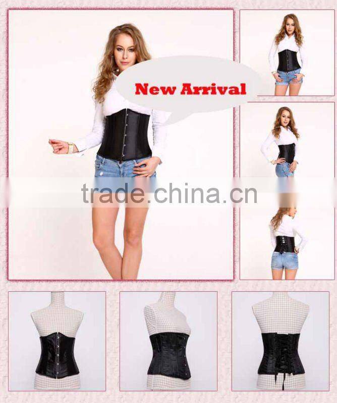 Plain Black Corset Bustier Top