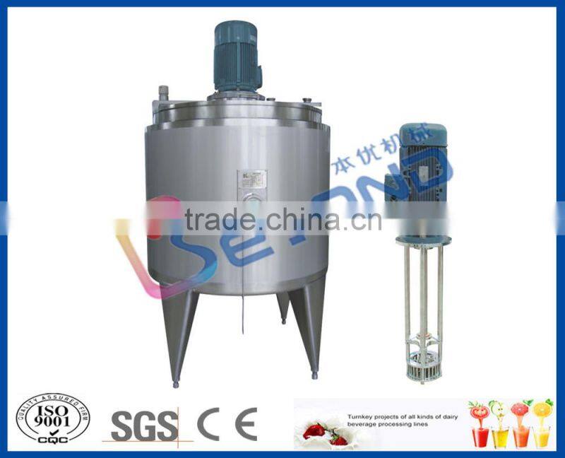 hot sale sugar mixing tank for beverage juice milk processing