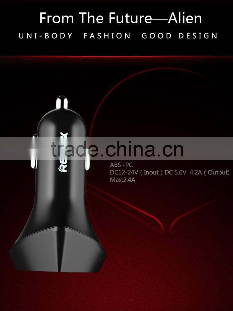REMAX Alien 3 USB 4.2A speed car charger for android