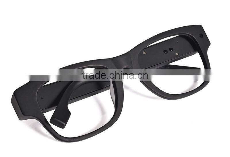 Fashion remote control 1080p full hd 5mp lens wifi spy camera glasses