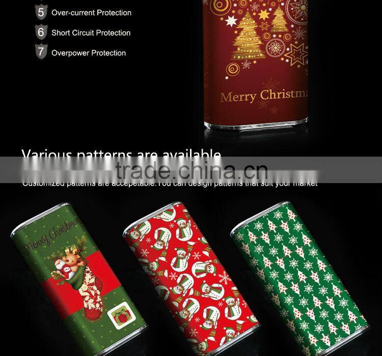 2015 new invention CE&FCC&ROHS&MSDS bright torch light power bank 5200 for businessman