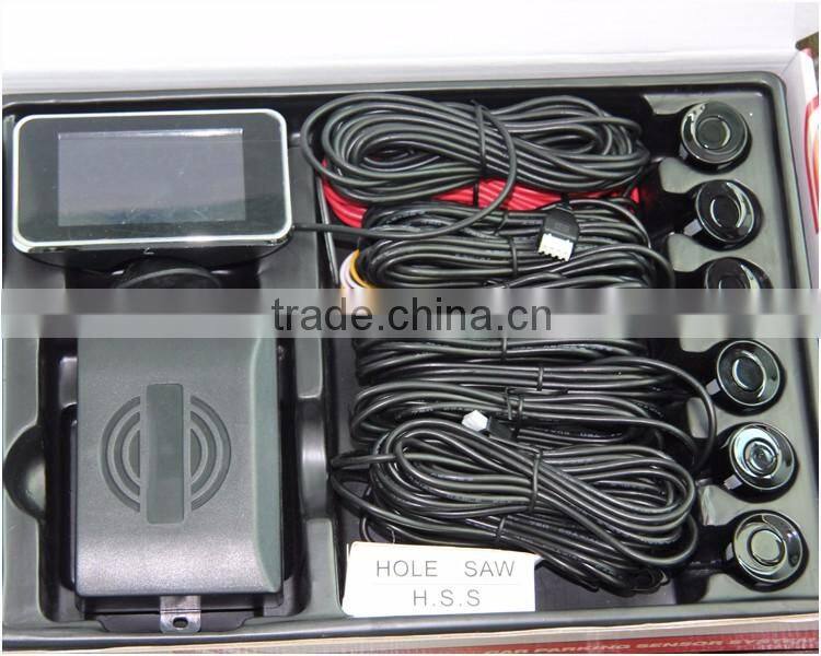 Wholesale ultrasonic rear reverse Garage parking sensor parktronic with LCD display, front and rear distance showing together