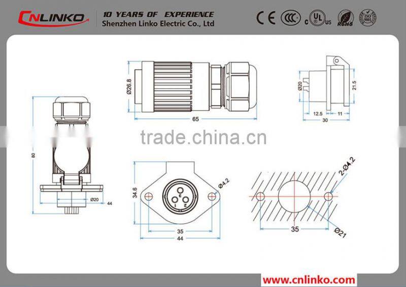 China CNLINKO High Quality Waterproof quick splice connectors rod connectors