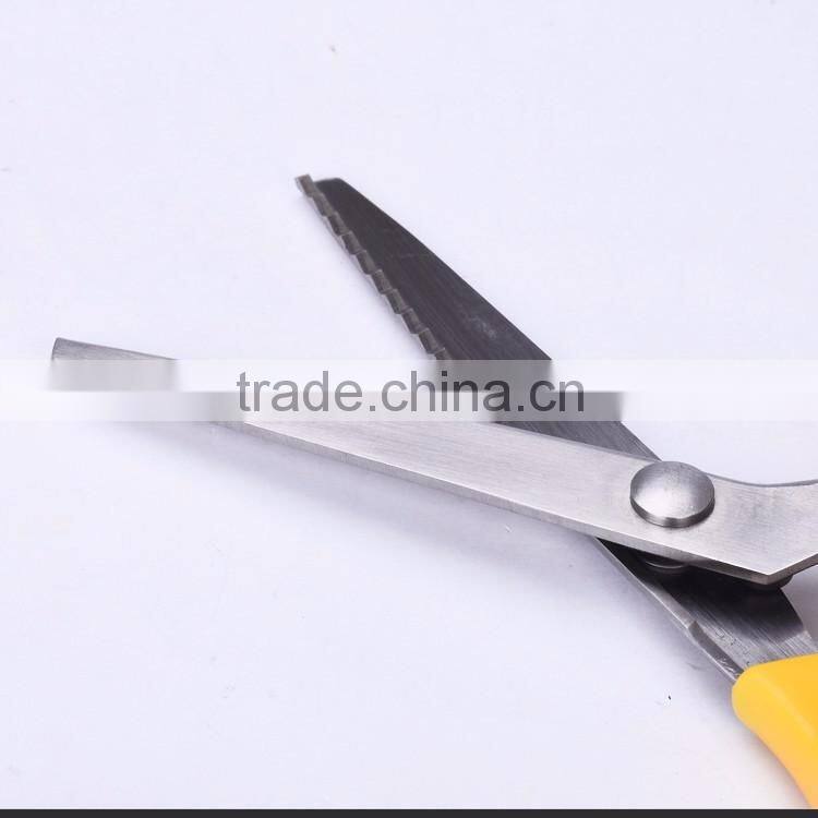 S45.2049Y-2016 New design high grade quality 9-1/2 pinking shears with colorful PP handle