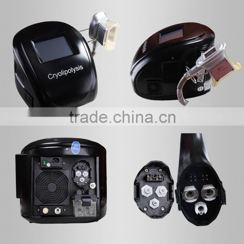 Cryotherapy cryolipolysis slimming equipment, 3 interchangeable cryo handles